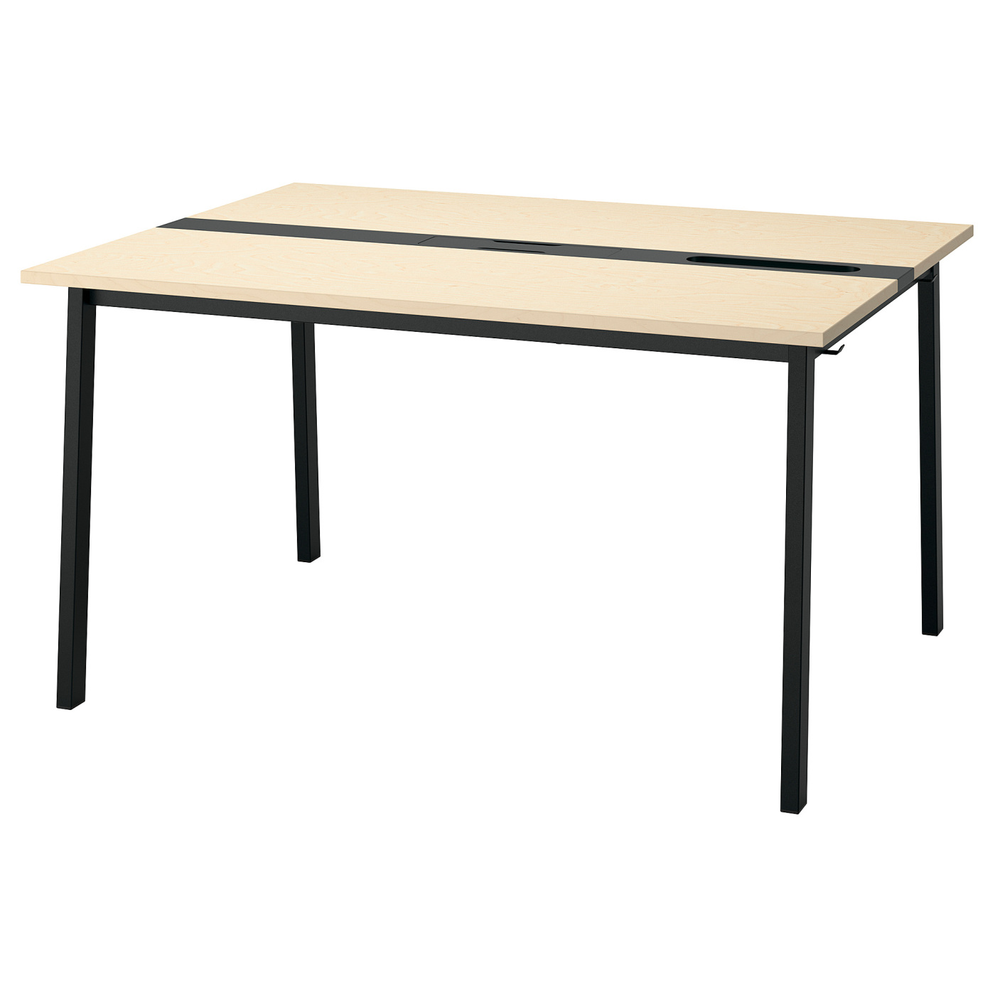 MITTZON conference table birch veneer/black - IKEA