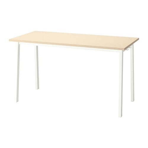 TOMMARYD table white stained oak veneer/white - IKEA