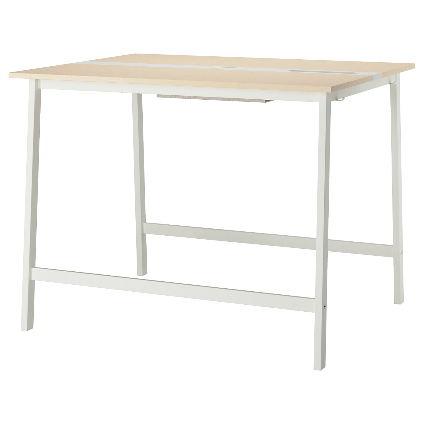 MITTZON conference table birch veneer/white - IKEA