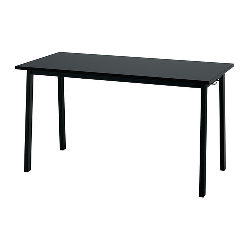BEKANT desk black stained ash veneer/black - IKEA