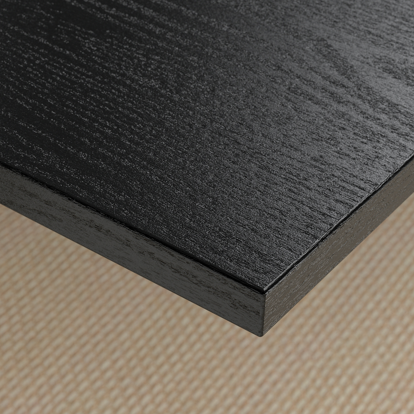 MITTZON conference table black stained ash veneer/black - IKEA
