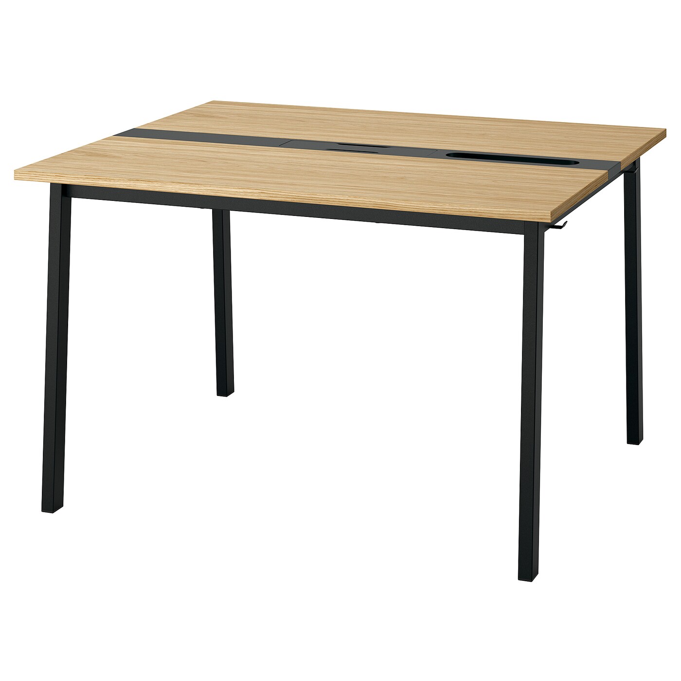 MITTZON conference table oak veneer/black - IKEA