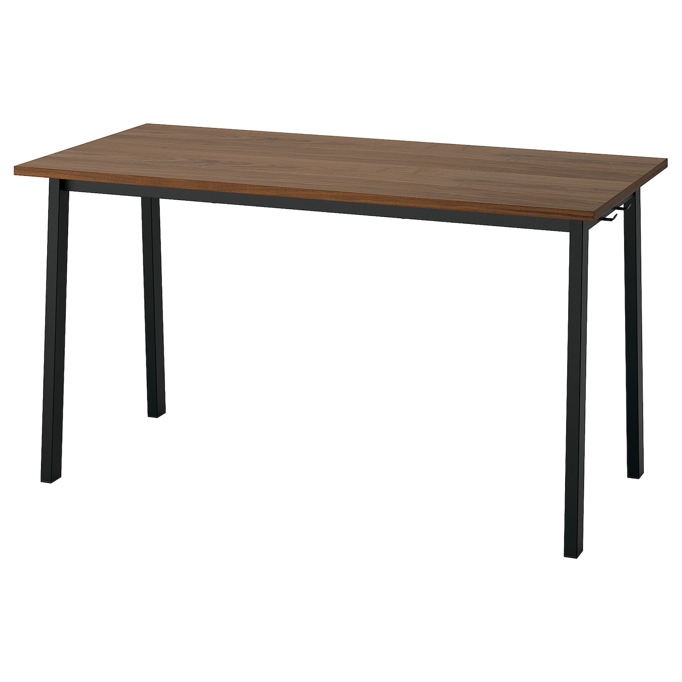 MITTZON conference table walnut veneer/black - IKEA