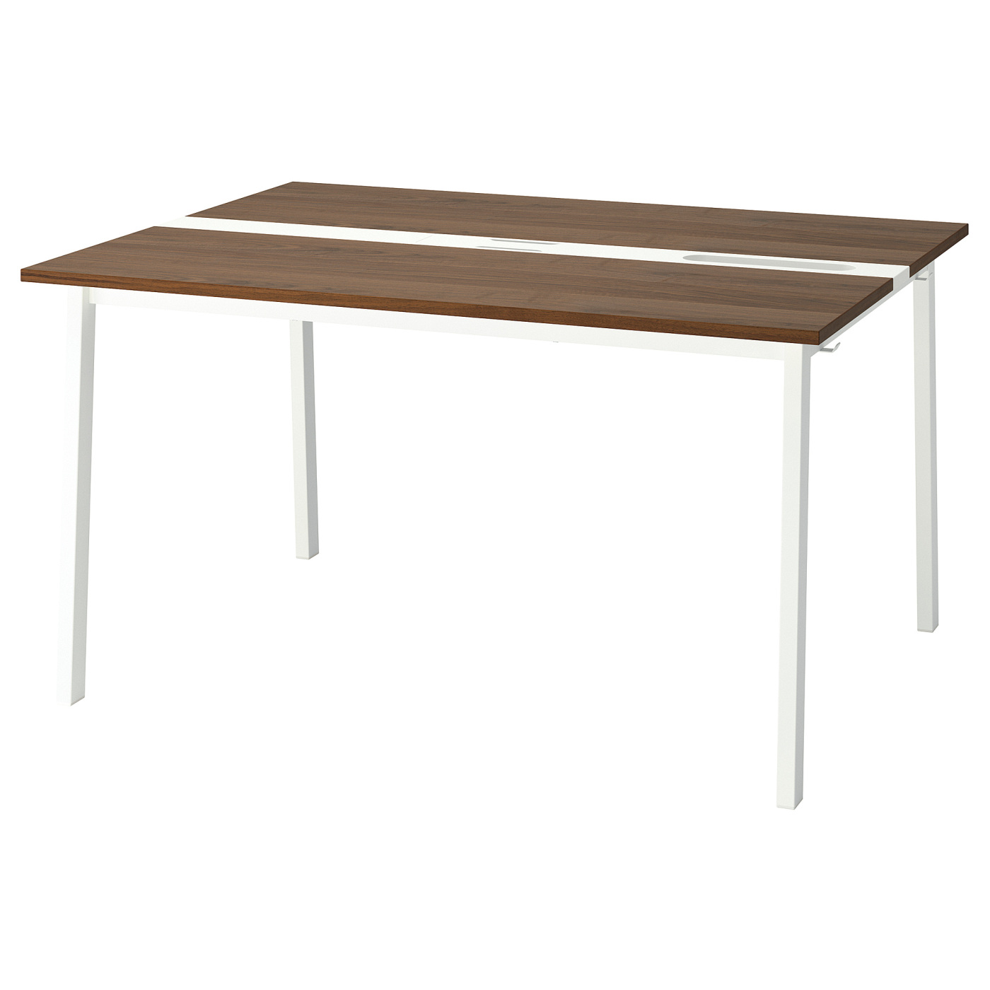 MITTZON conference table walnut veneer/white - IKEA
