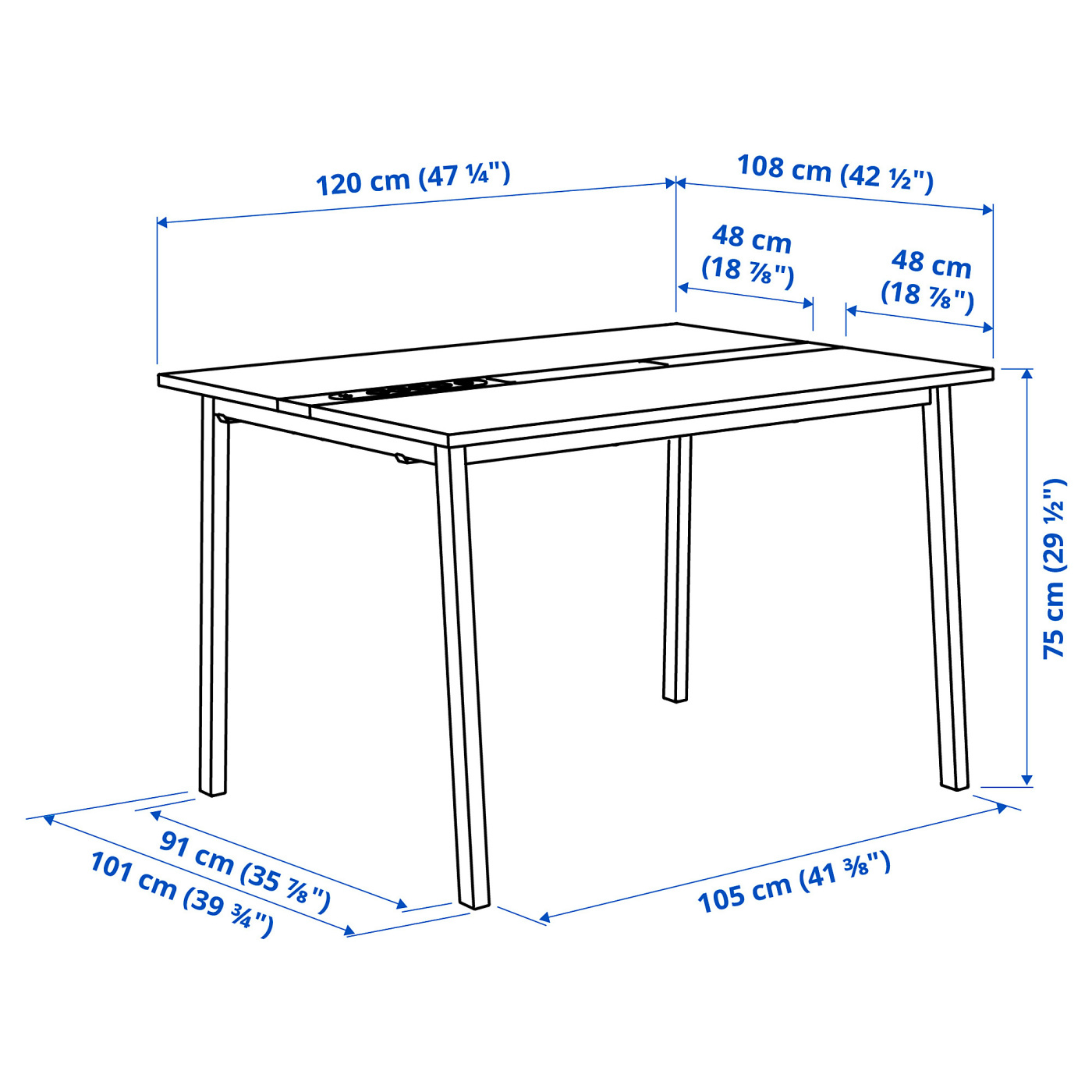 MITTZON conference table walnut veneer/white - IKEA