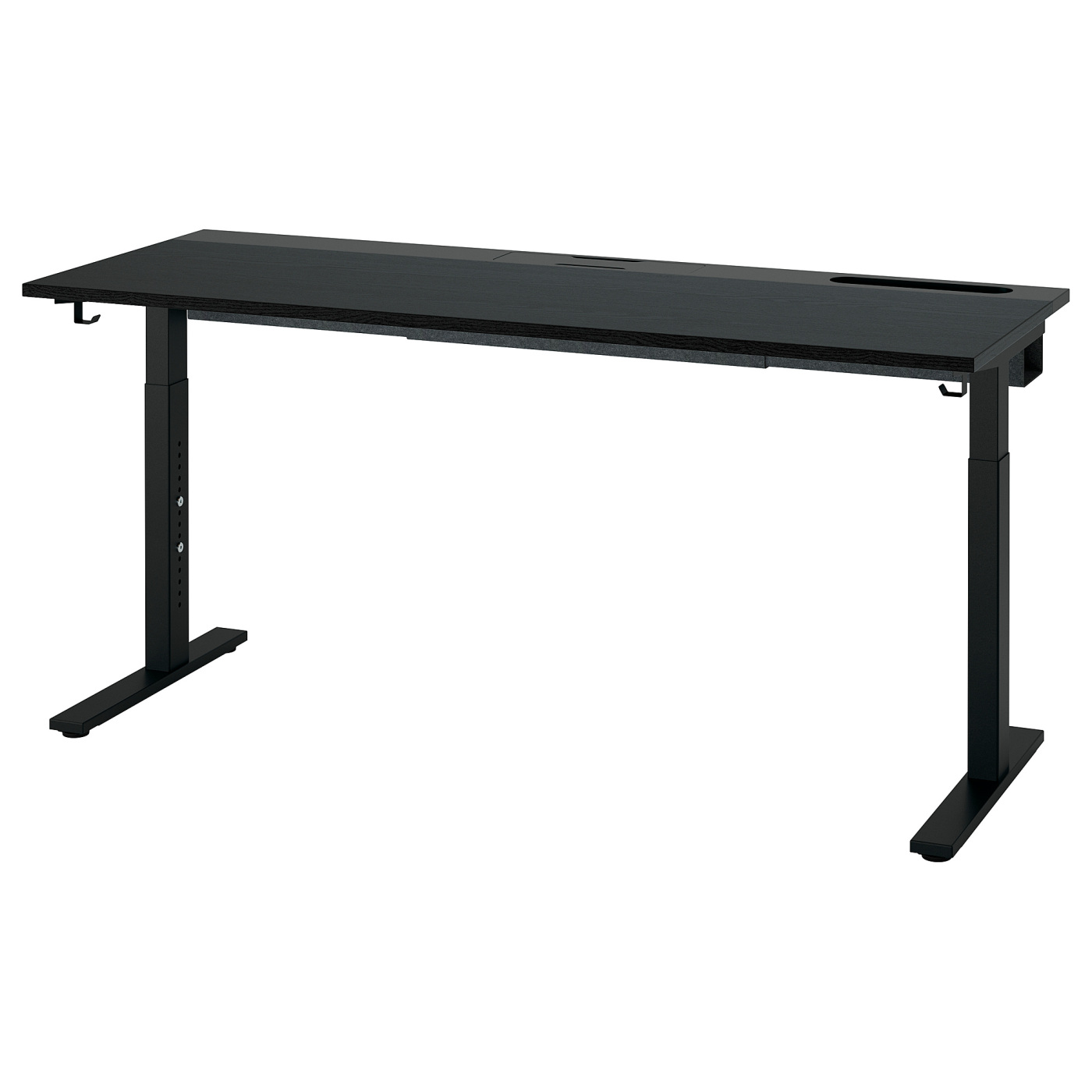 MITTZON desk black stained ash veneer/black - IKEA