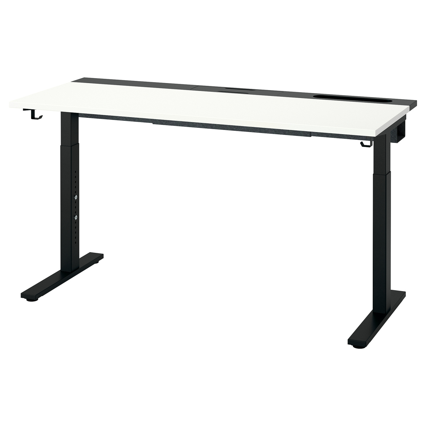 IKEA MITTZÖN（ミッツォーン）Black&White MITTZON desk white/black - IKEA