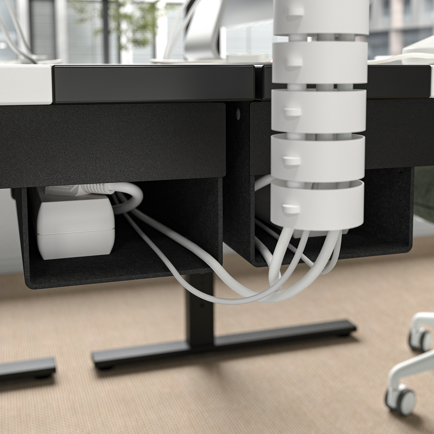 MITTZON desk white/black - IKEA