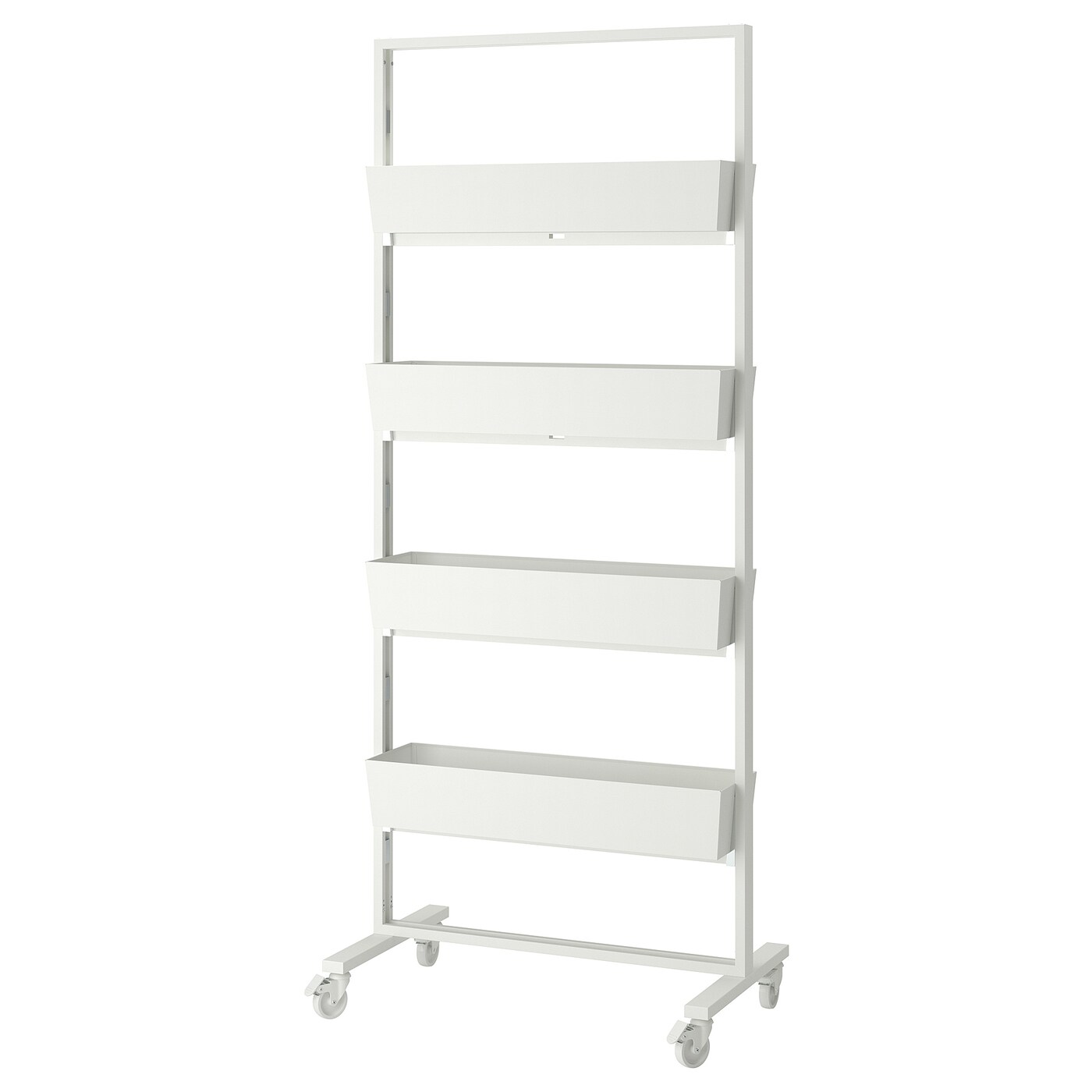 MITTZON frame w castors/container/cable box white - IKEA