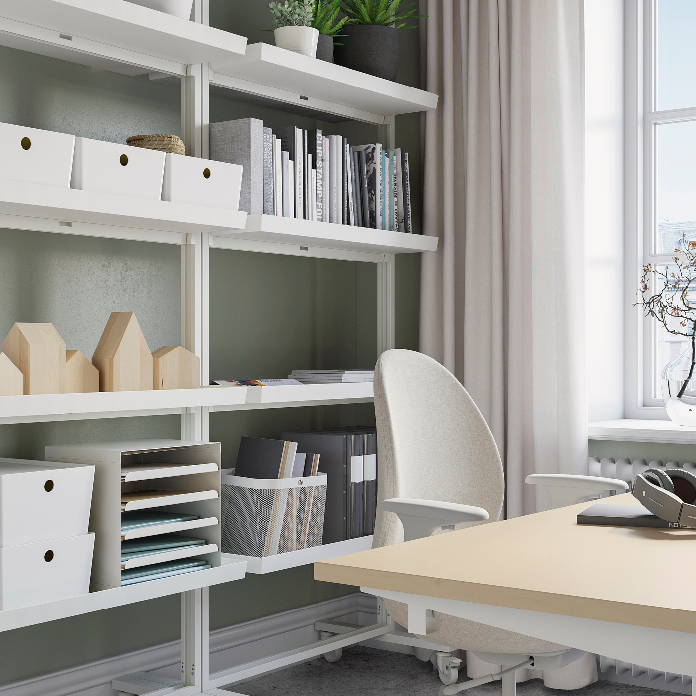 MITTZON frame with castors/display shelf white - IKEA
