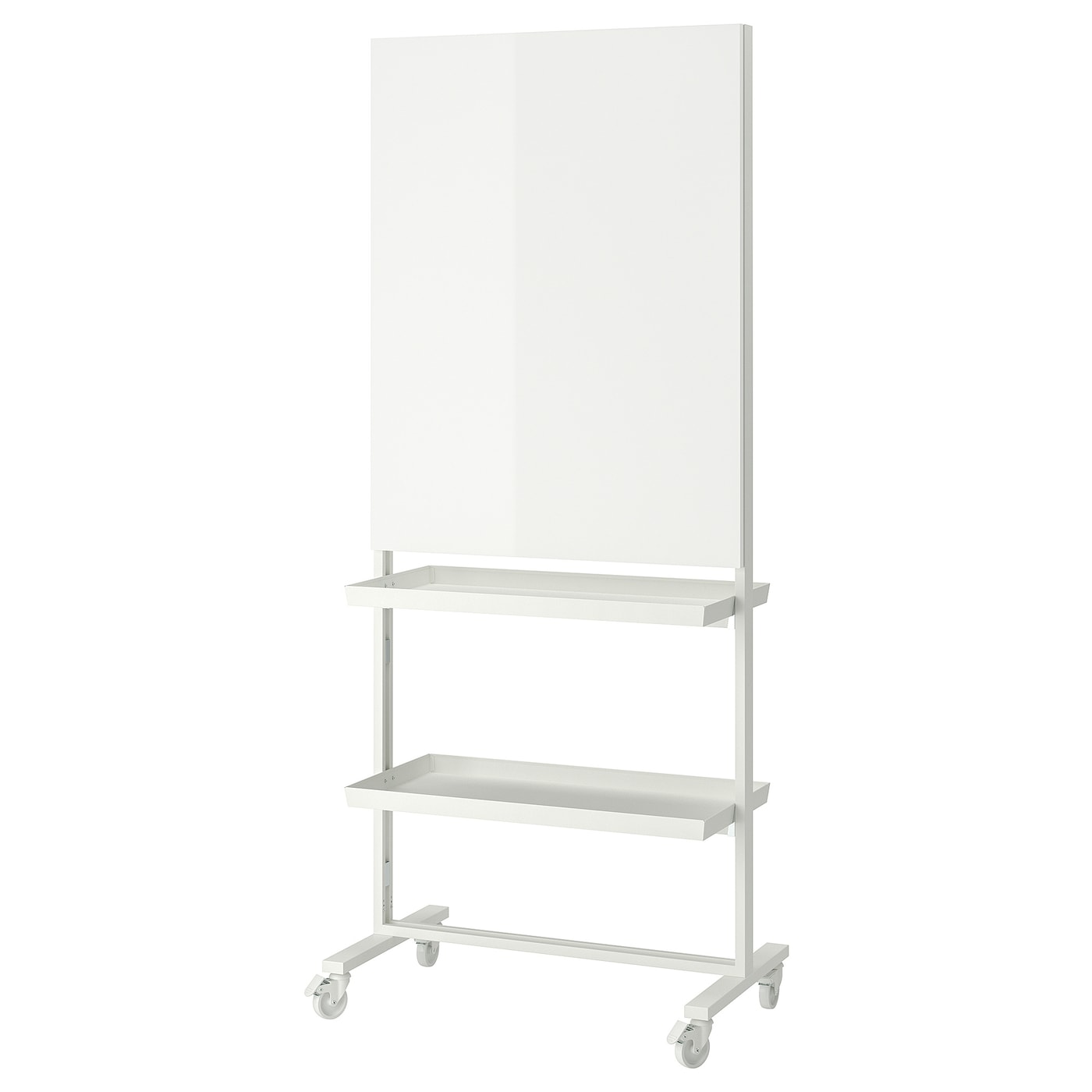 MITTZON frm w cstrs/whtbrd/disp shlf/cbl bx white - IKEA