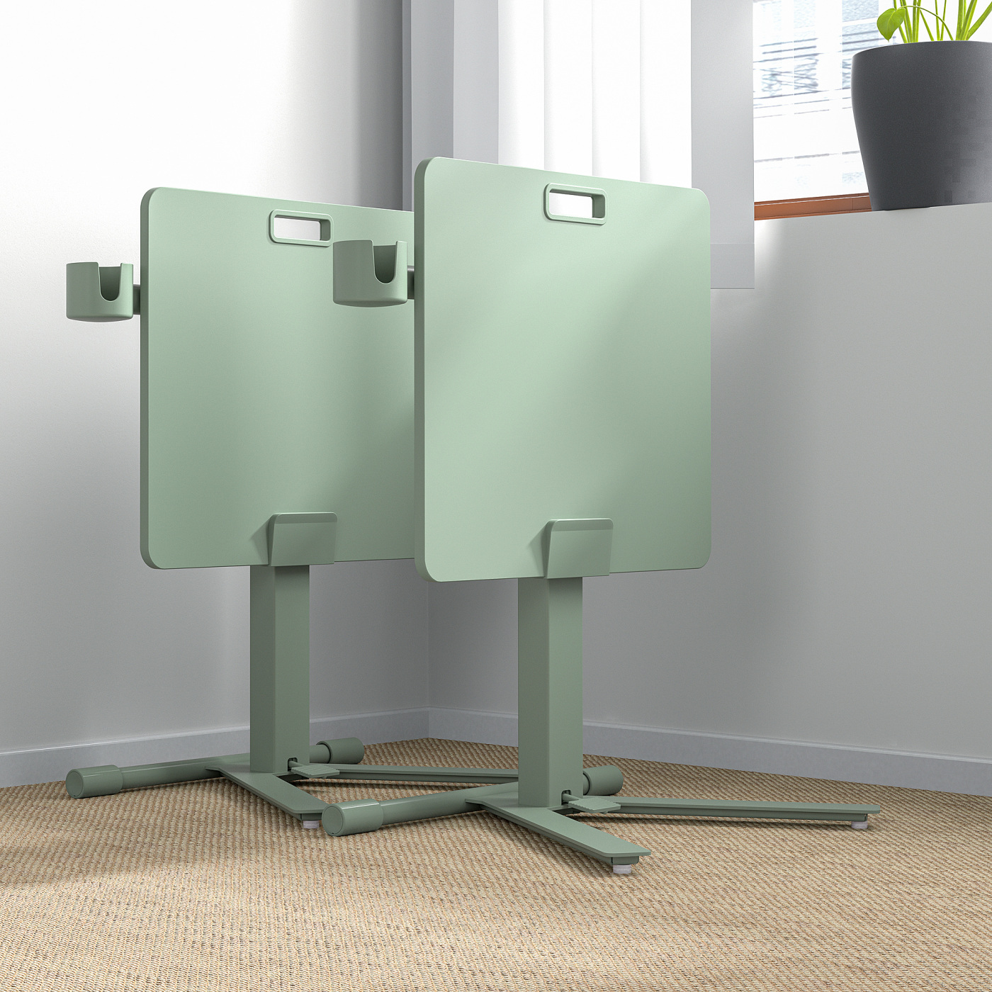 MITTZON laptop table with castors green - IKEA