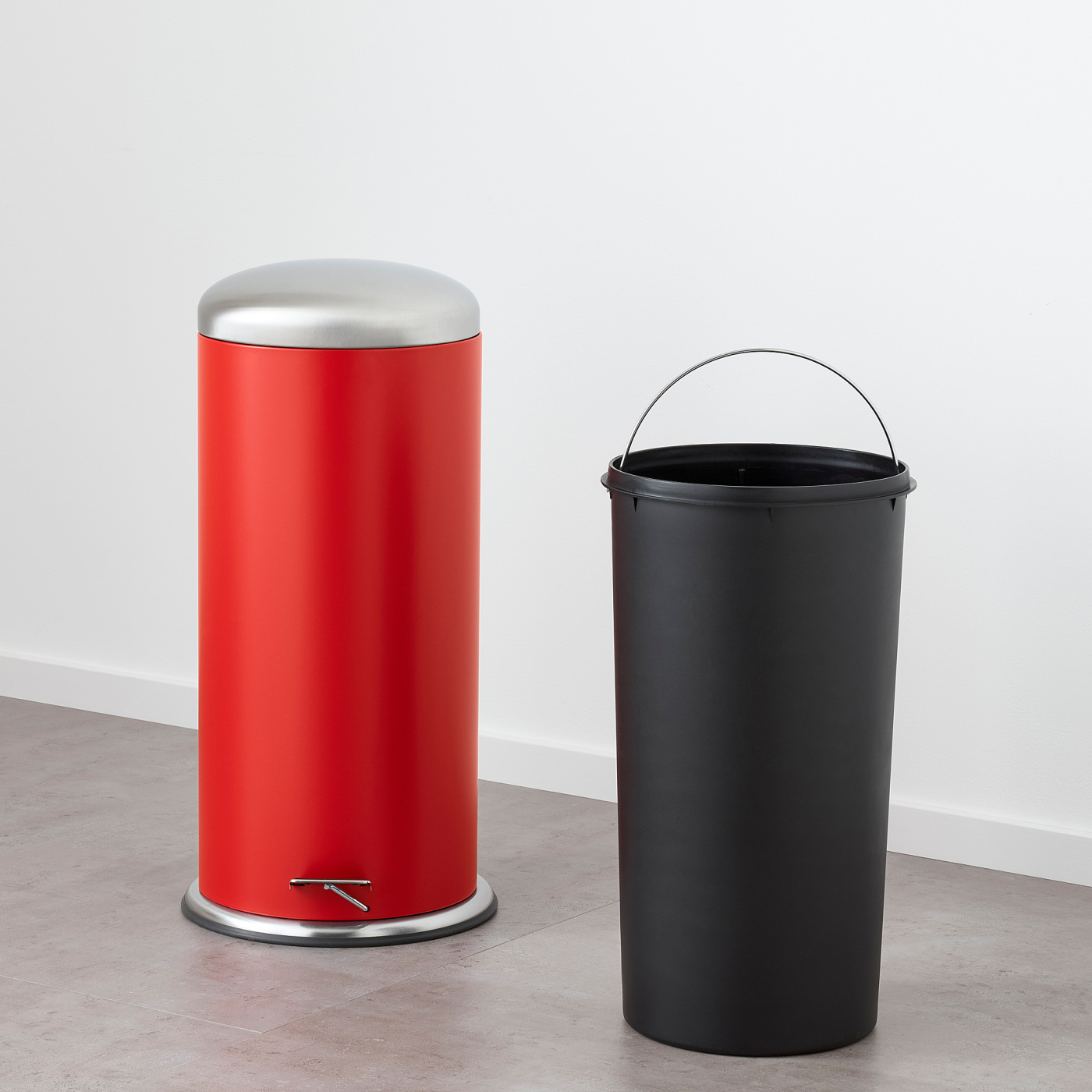 IKEA  30L　ミョーサ　赤　ゴミ箱 MJÖSA pedal bin red - IKEA
