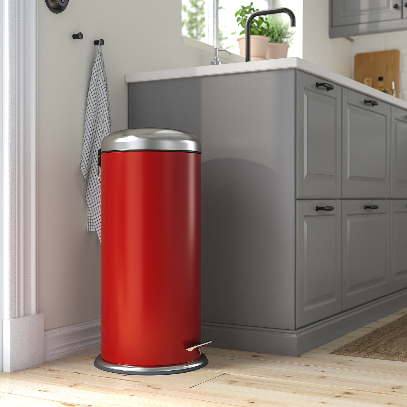 MJÖSA pedal bin red - IKEA