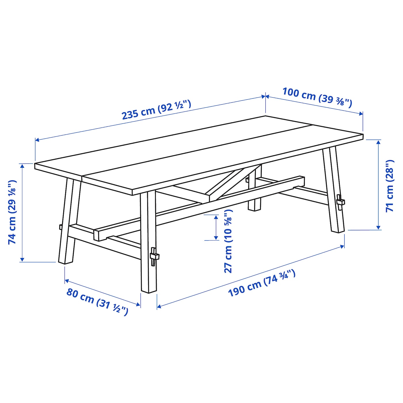 MÖCKELBY table oak - IKEA