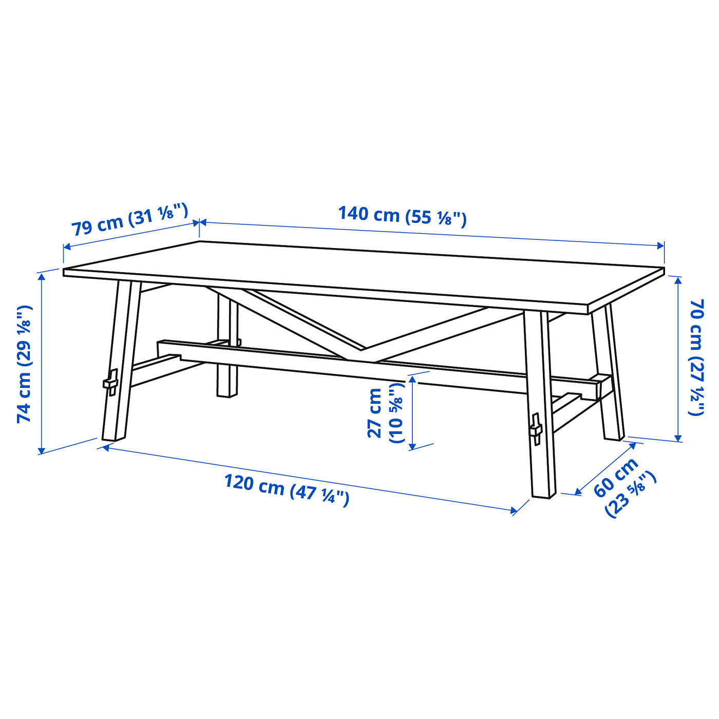 MÖCKELBY table oak - IKEA