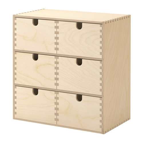 ikea moppe 未使用　2個セット MOPPE mini chest of drawers birch plywood - IKEA