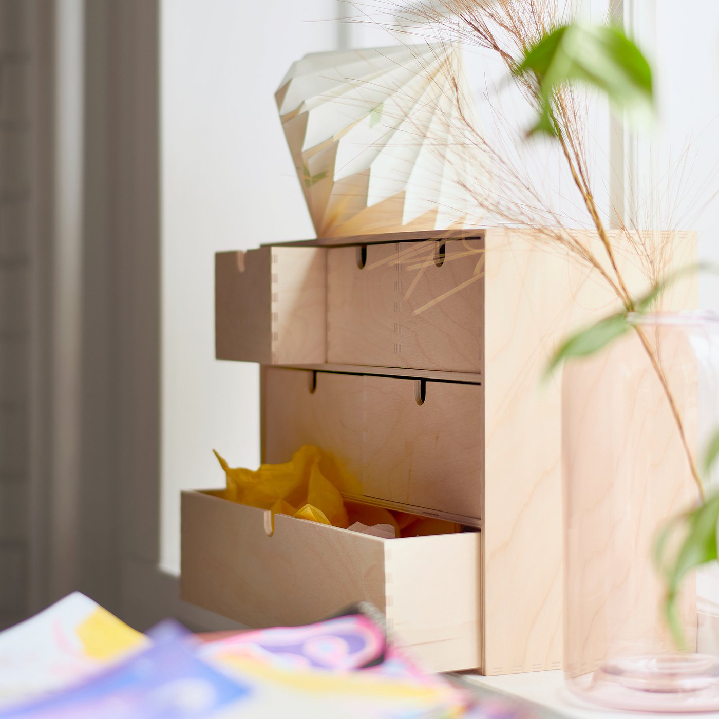 MOPPE mini chest of drawers birch plywood - IKEA