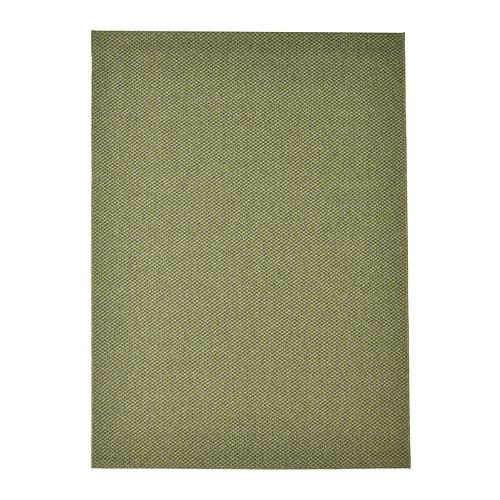 IKEA ラグ NÖVLING（ノーヴリング） NÖVLING rug, low pile, dark blue/yellow-brown, 4'2
