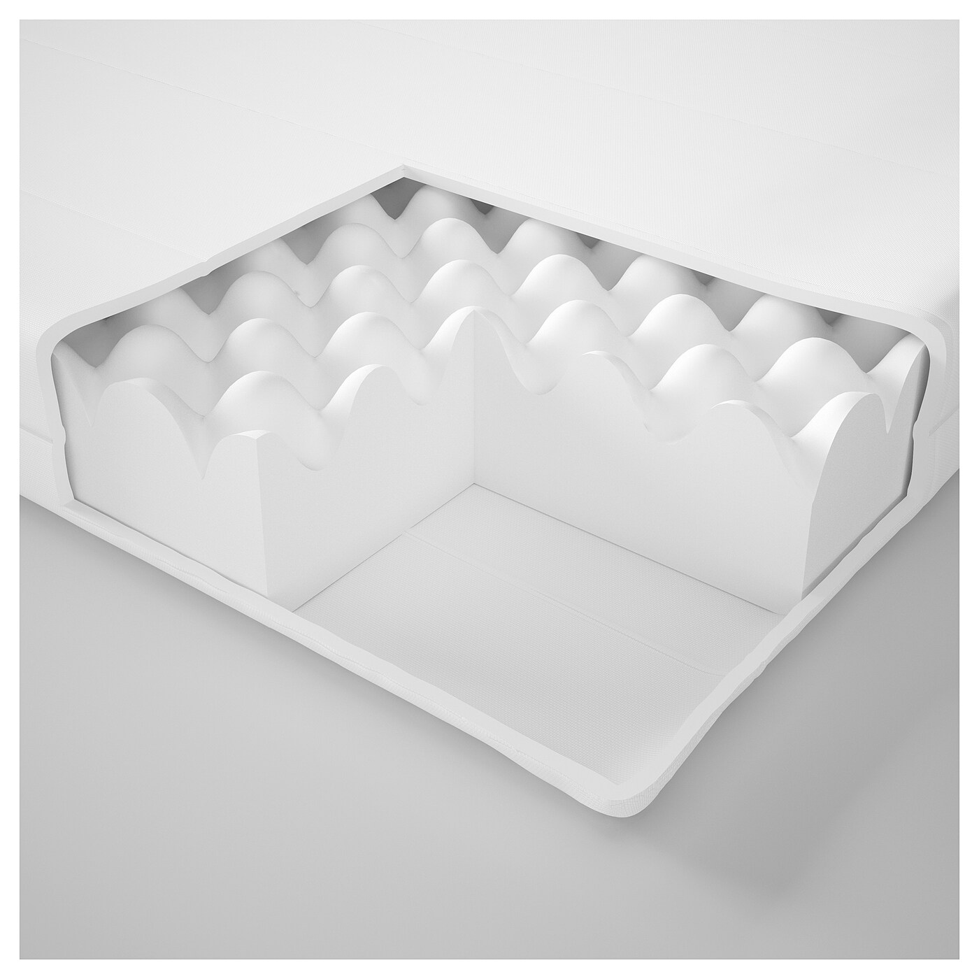 MOSHULT foam mattress firm/white - IKEA