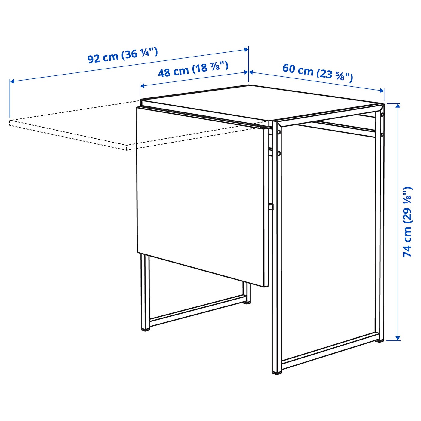 IKEA - IKEA ムッデゥス　MUDDUS MUDDUS drop-leaf table white - IKEA