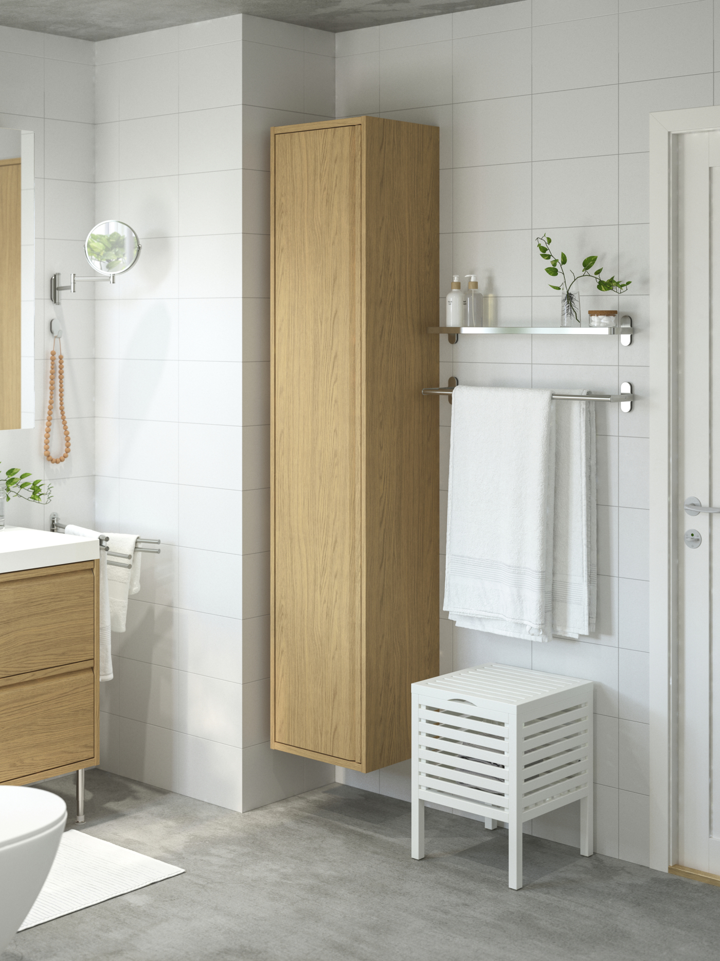 MUSKAN storage stool white - IKEA