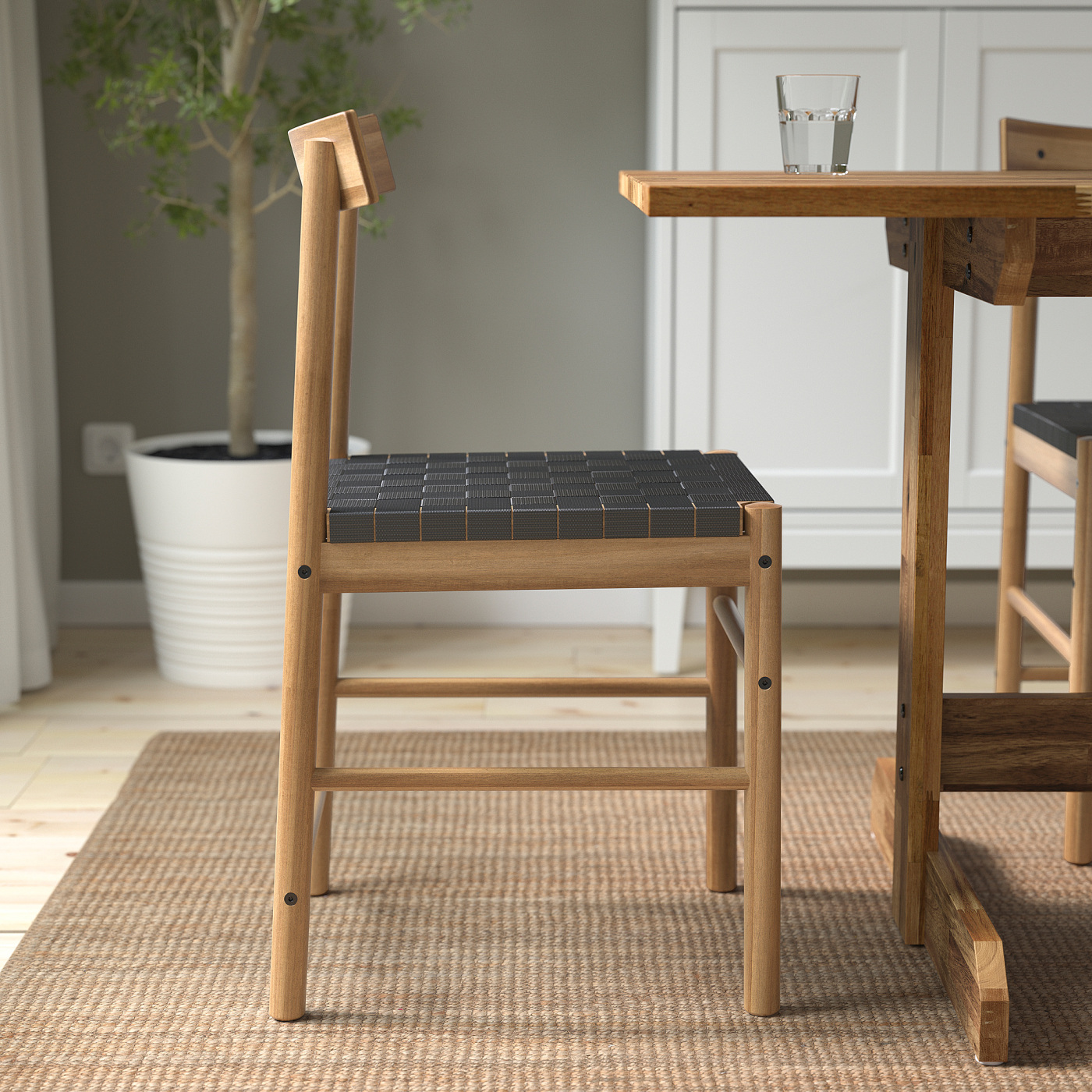NACKANÄS chair acacia - IKEA