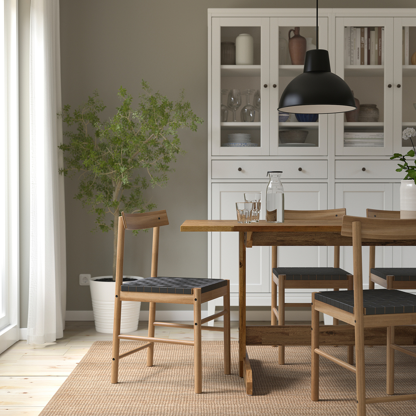 NACKANÄS chair acacia - IKEA