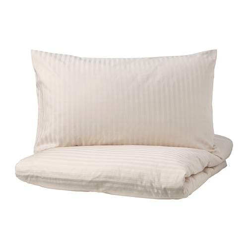 Ikea DVÄRGRUTA DVARGRUTA King Duvet Cover hotsell w/2 Pillowcases Bed Set Jacquard White