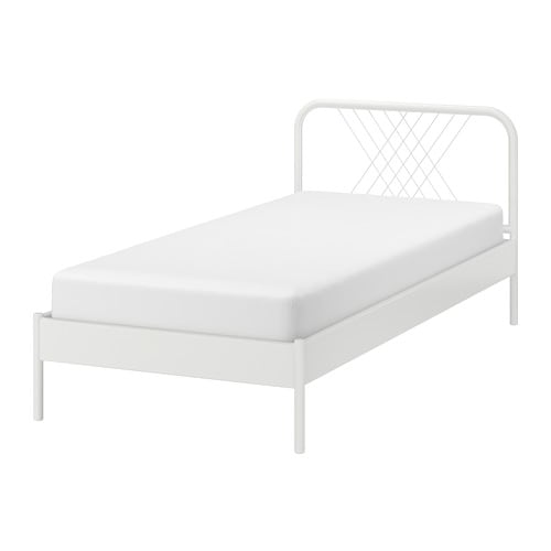 セール再値下げIKEA美品NESTTUN ネストゥンシングルベット NESTTUN bed frame white/Lönset - IKEA