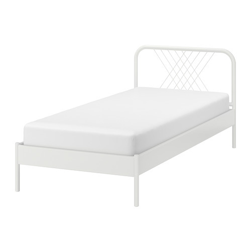 セール再値下げIKEA美品NESTTUN ネストゥンシングルベット NESTTUN head and footboard white - IKEA