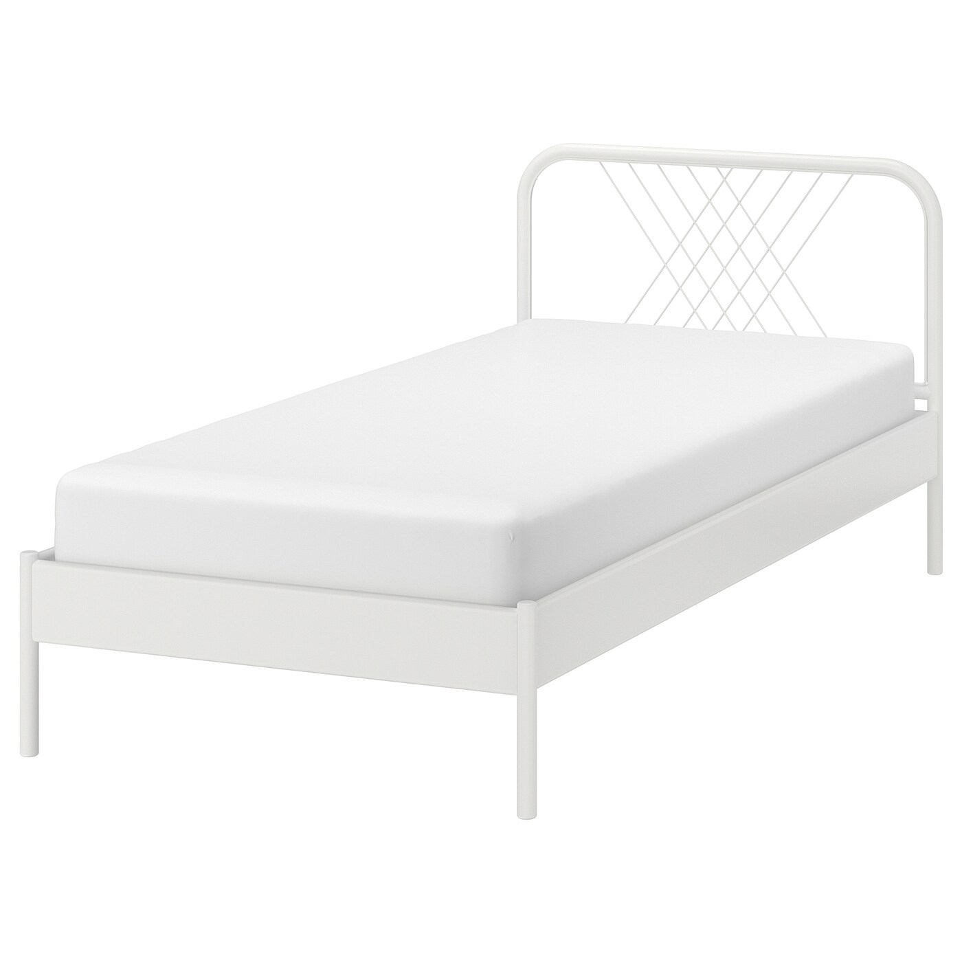 セール再値下げIKEA美品NESTTUN ネストゥンシングルベット NESTTUN head and footboard white - IKEA
