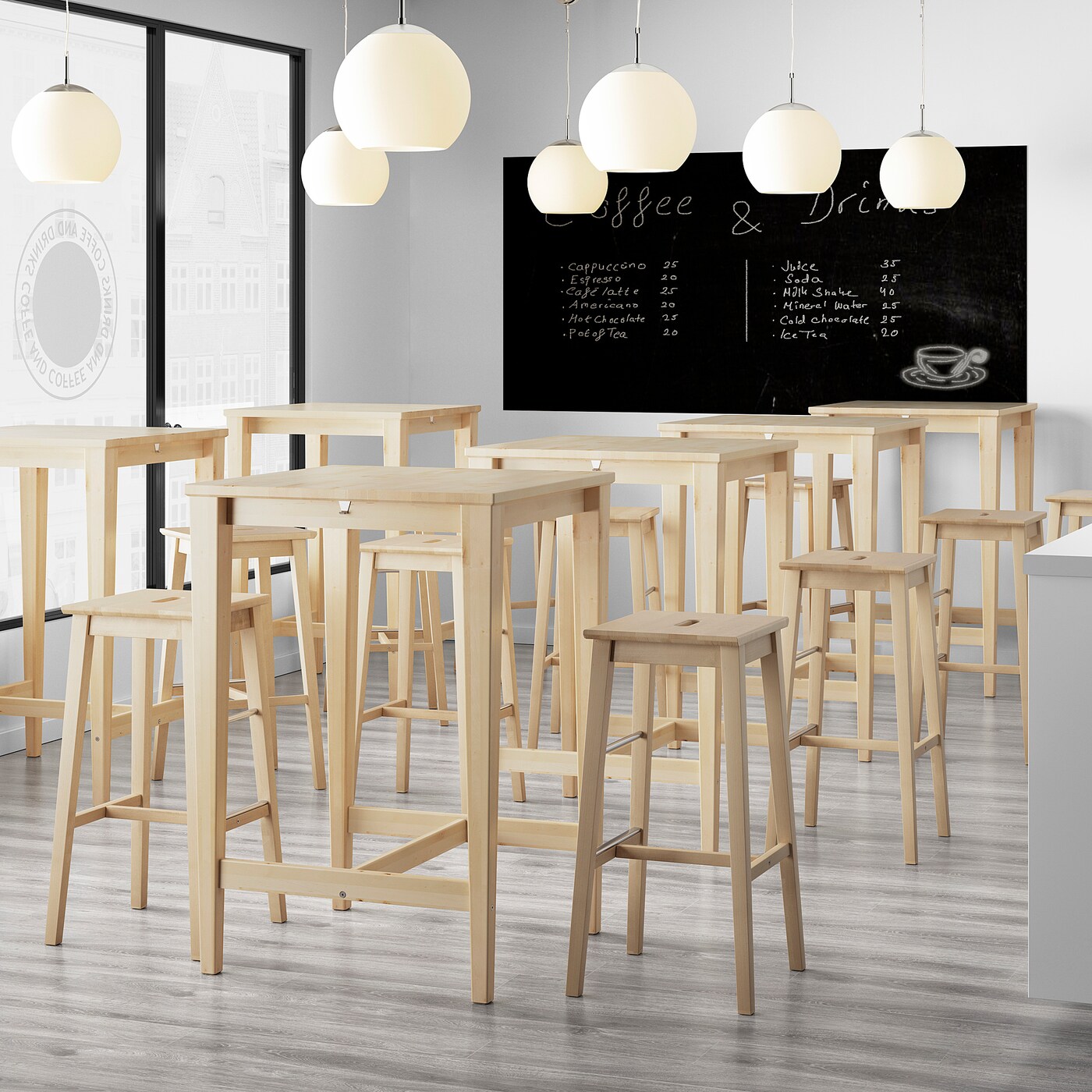 【アイマール】IKEA NILSOLLE ニルソッレ7脚 NILSOLLE bar stool birch - IKEA