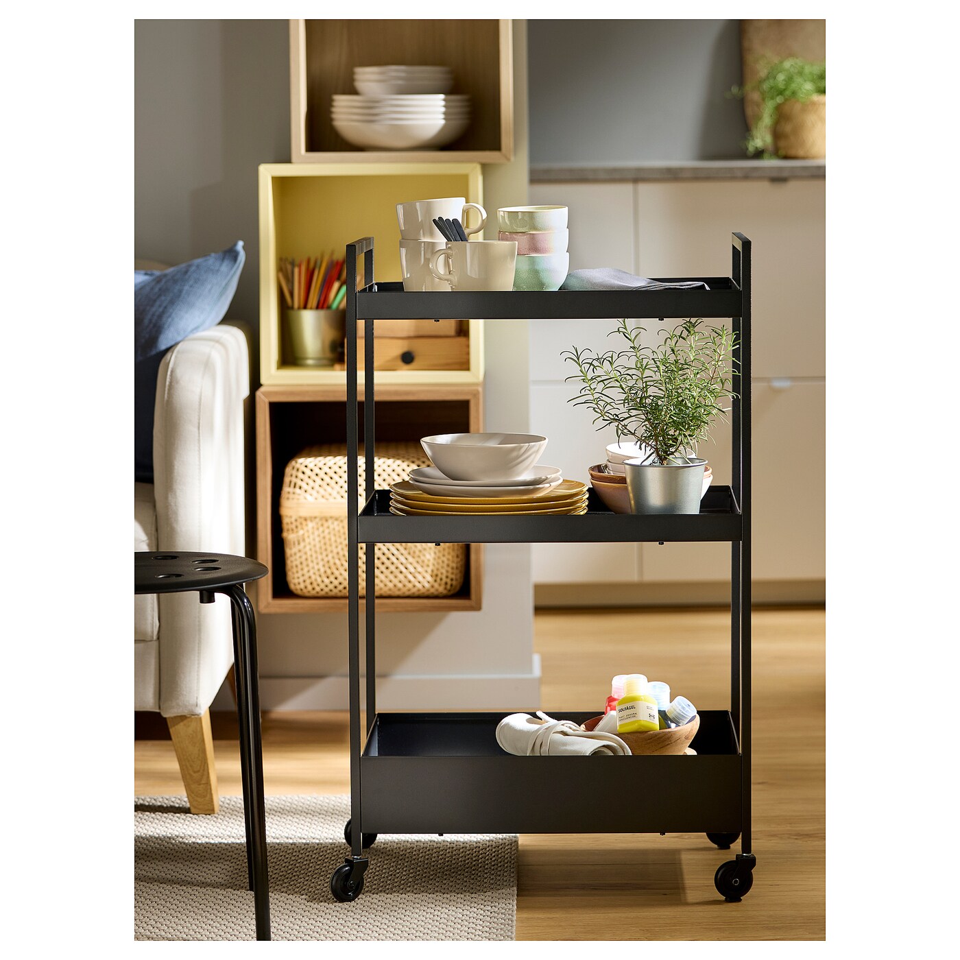 NISSAFORS trolley black - IKEA