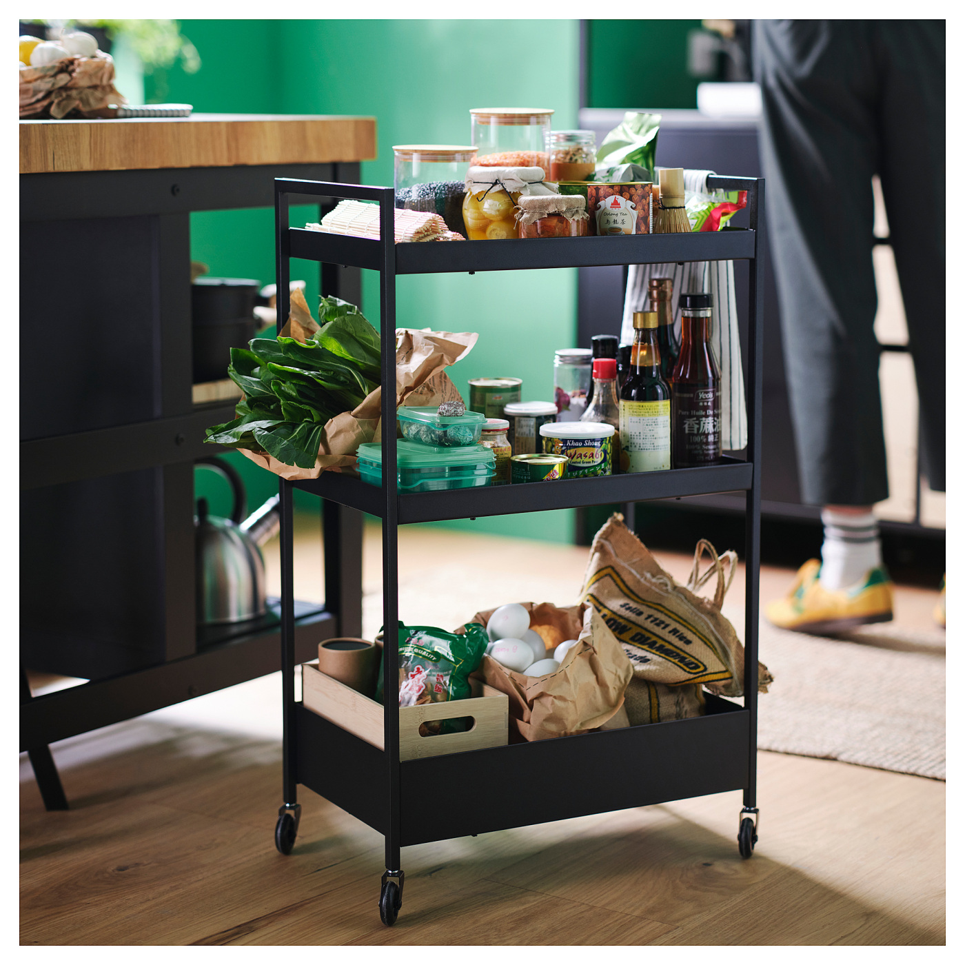 NISSAFORS trolley black - IKEA