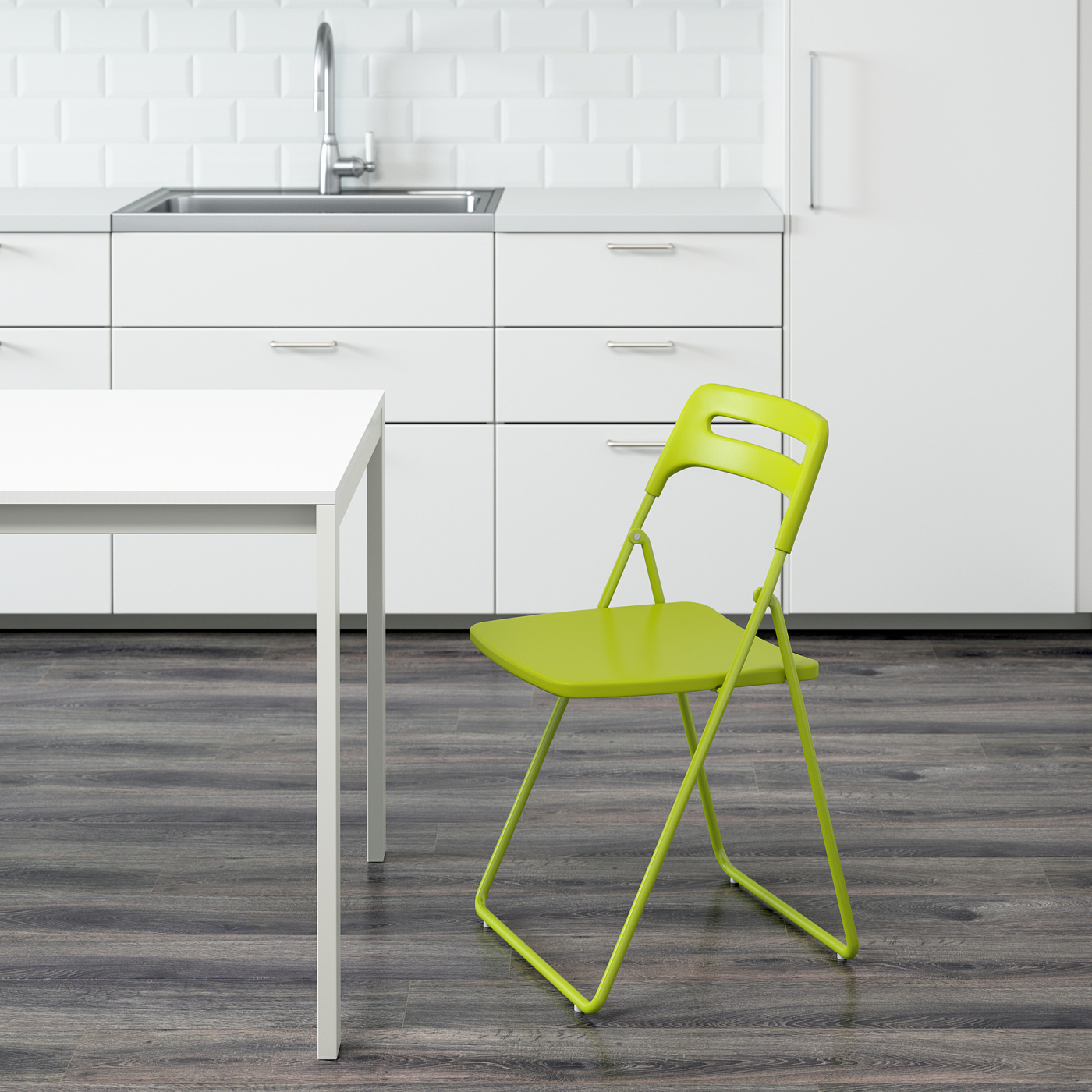 NISSE folding chair green - IKEA