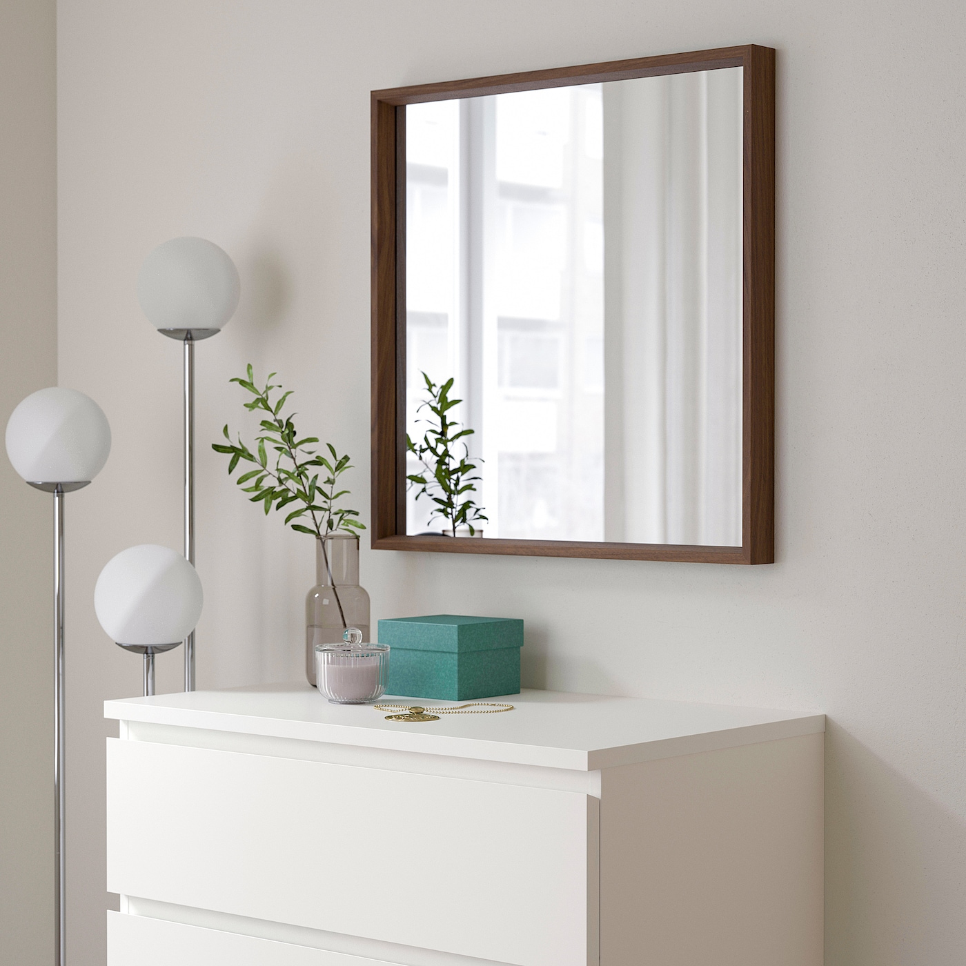 NISSEDAL mirror walnut effect - IKEA