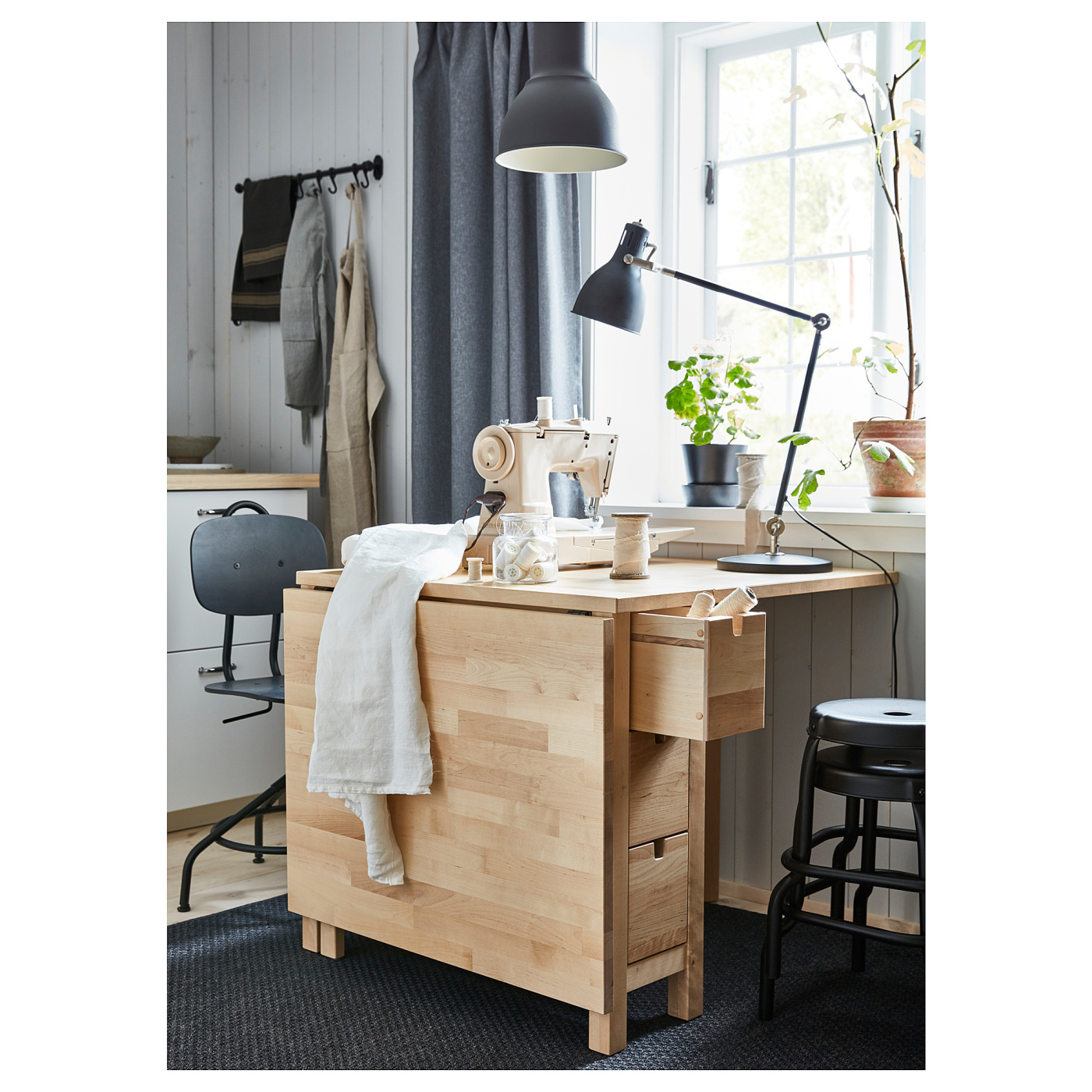 NORDEN gateleg table birch - IKEA