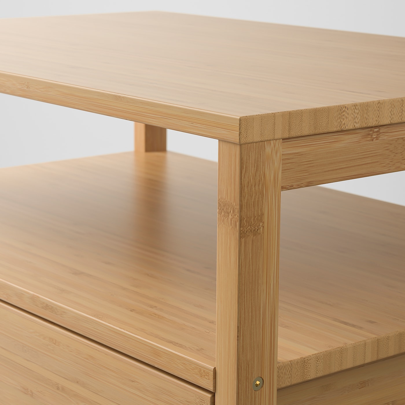 NORDKISA bedside table bamboo - IKEA