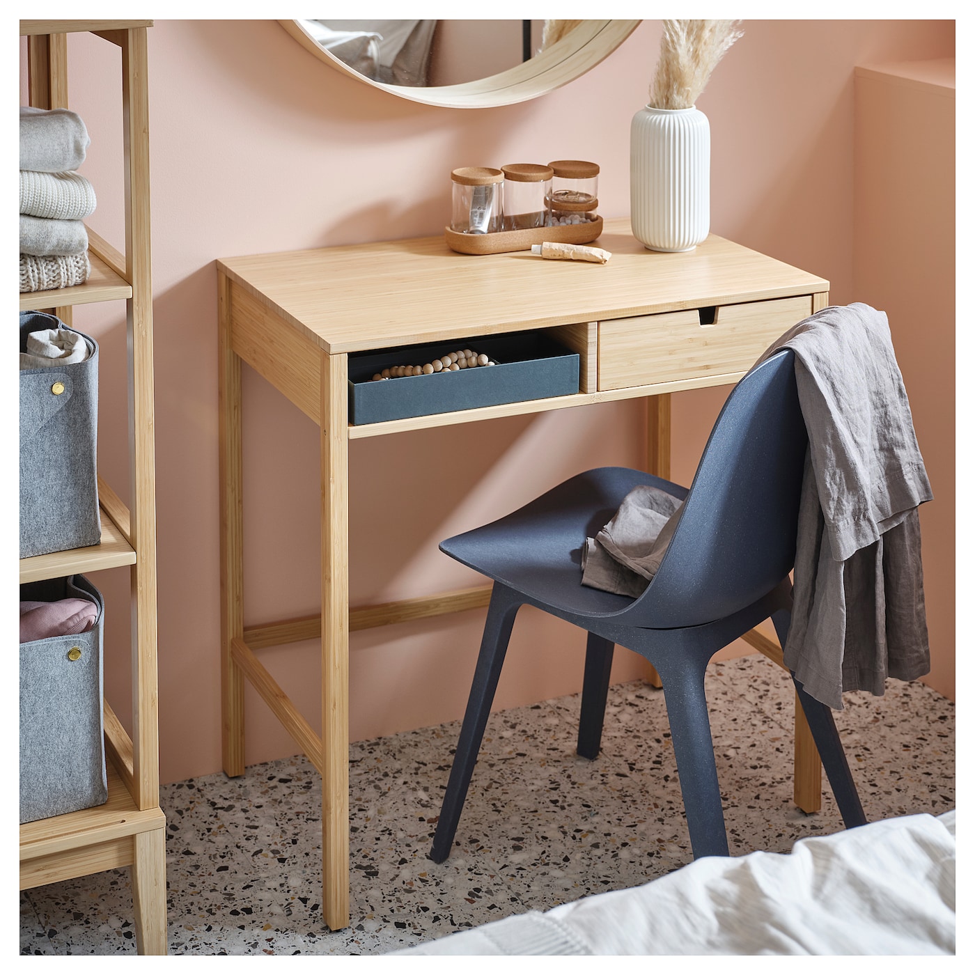 パソコンデスク IKEA NORDKISA NORDKISA dressing table bamboo - IKEA