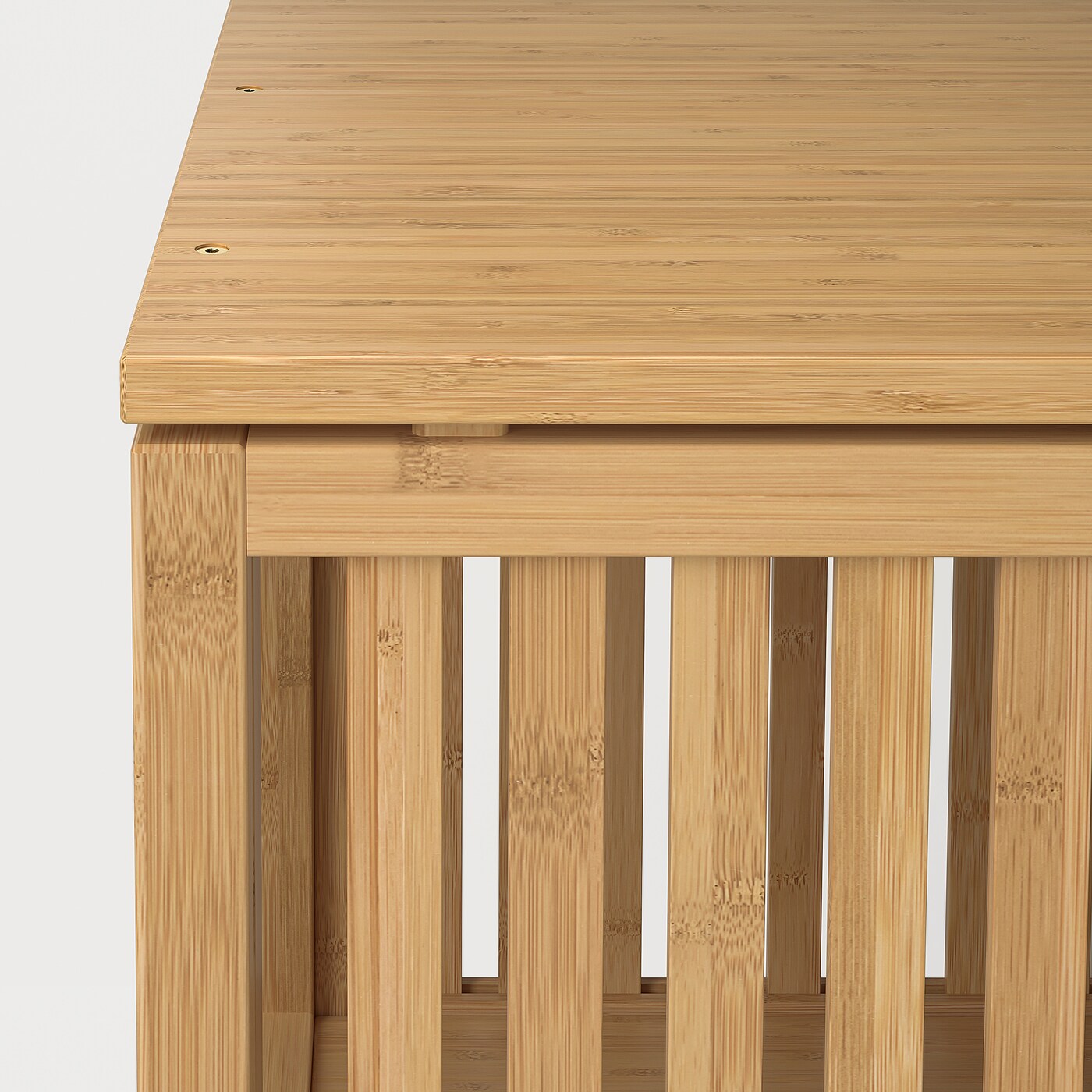 NORDKISA open wardrobe with sliding door bamboo - IKEA
