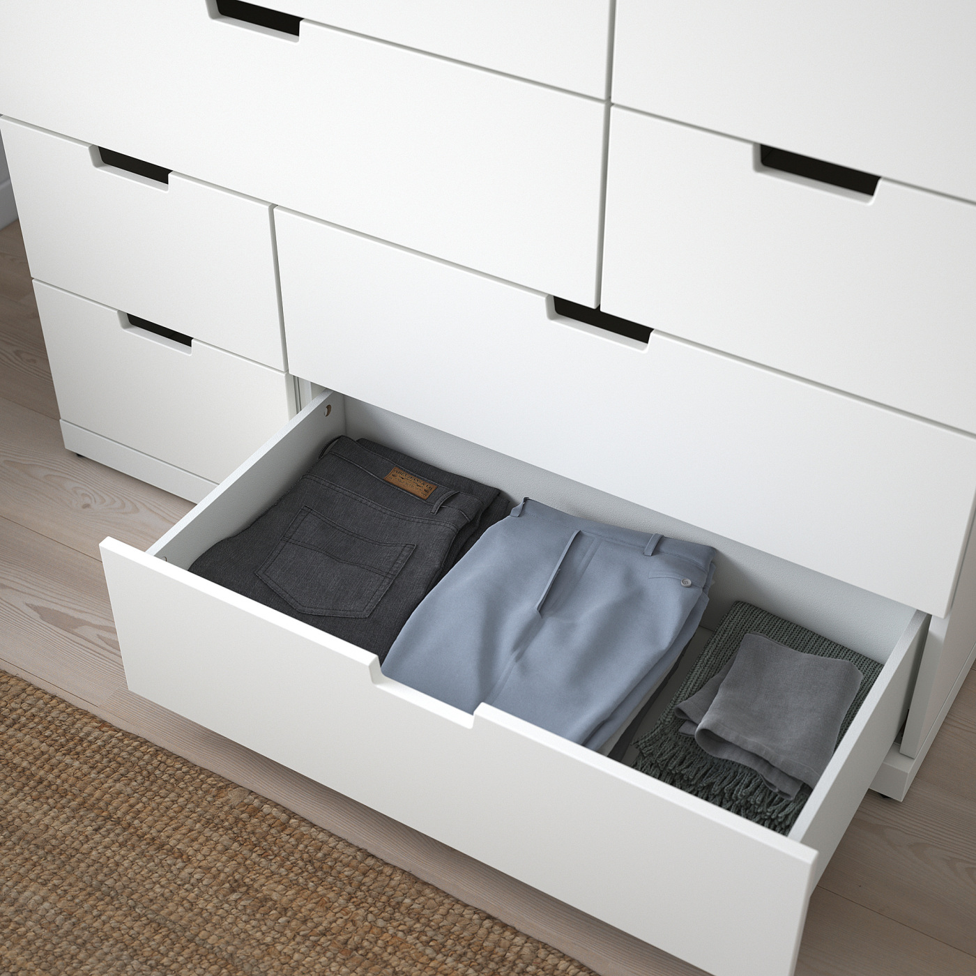 リビング収納 JS FURNITURE 12 DRAWER CHEST NORDLI chest of 12 drawers white - IKEA