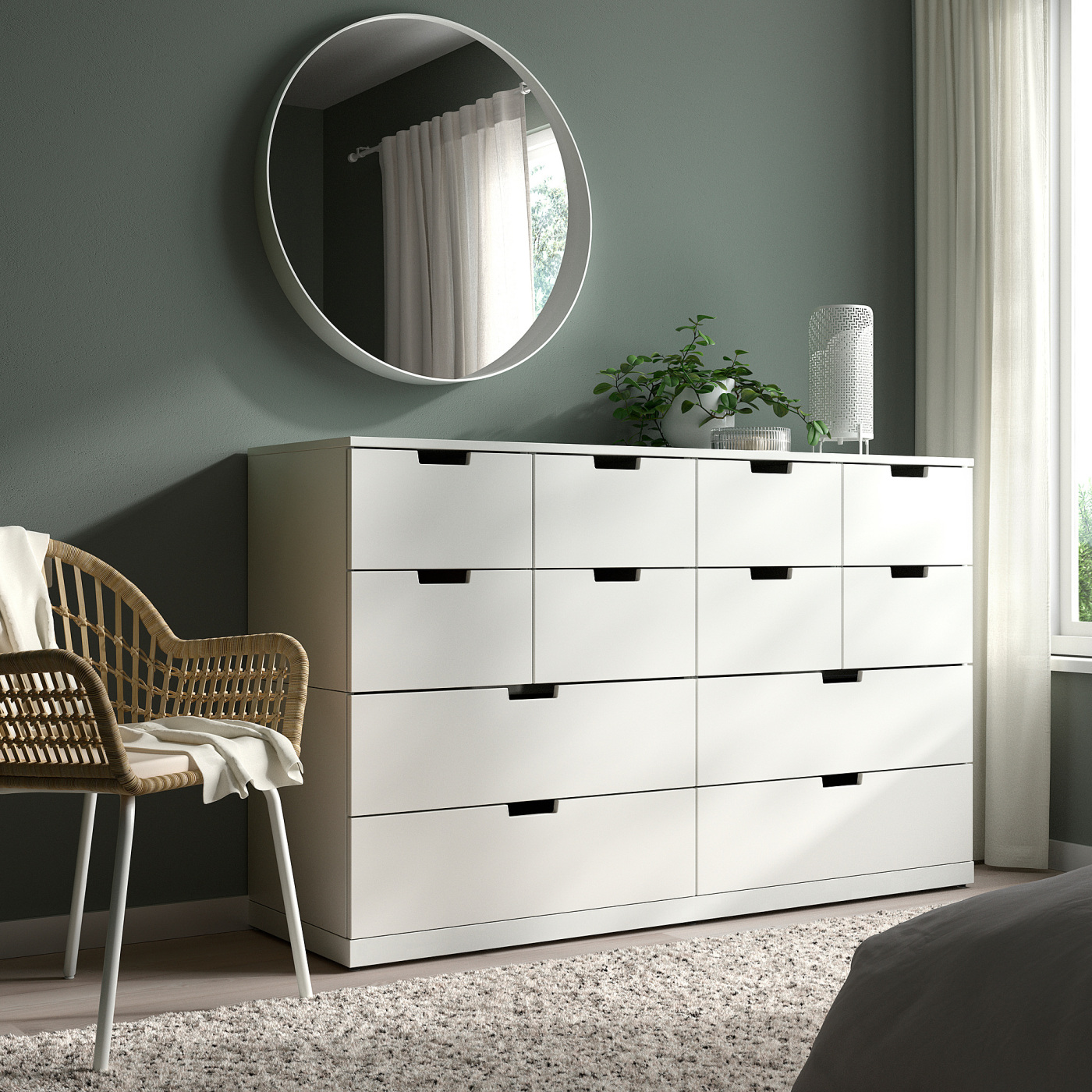 NORDLI chest of 12 drawers white - IKEA