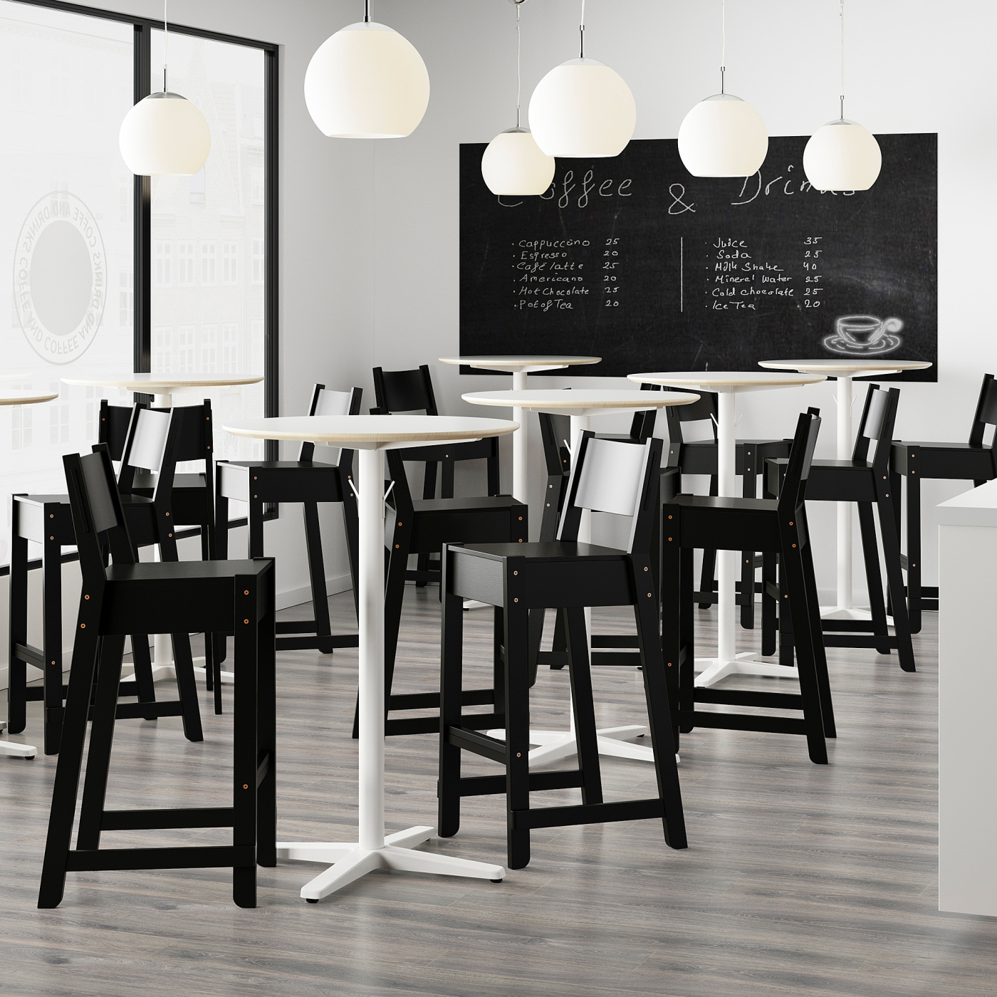 NORRÅKER bar stool with backrest black - IKEA