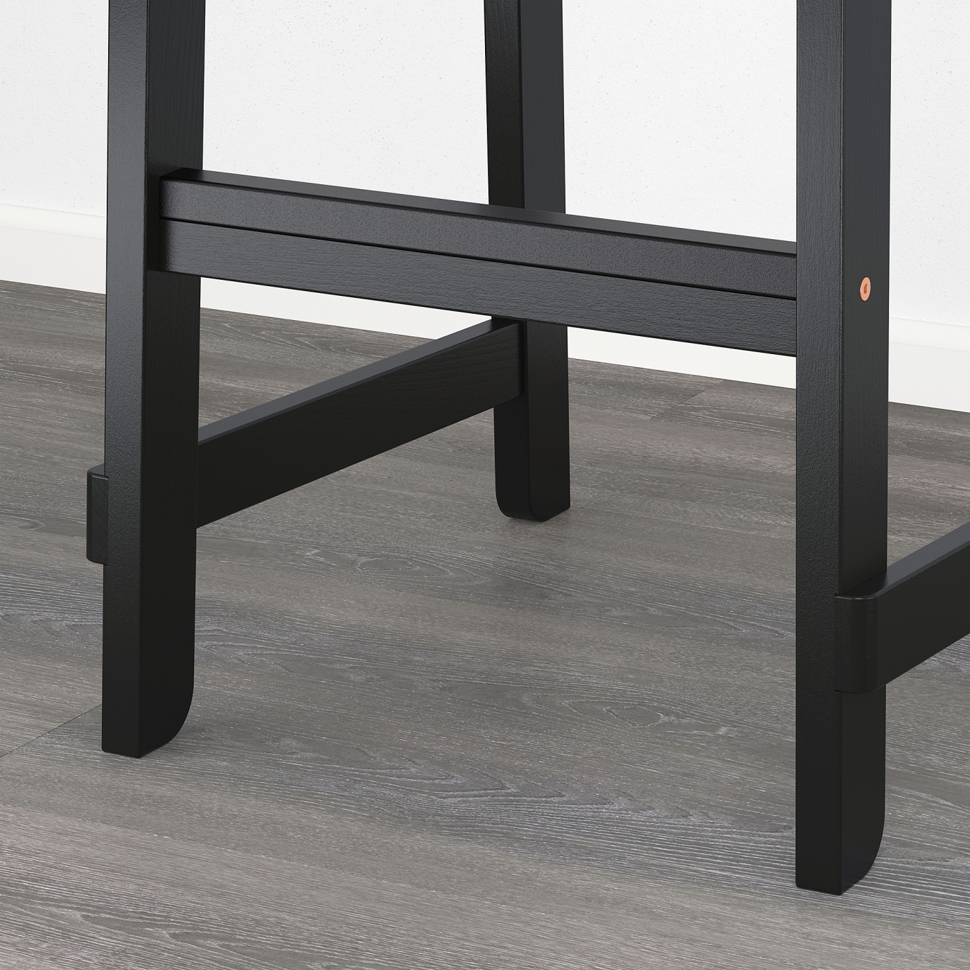 IKEA NORRÅKER バースツール NORRÅKER bar stool with backrest black - IKEA