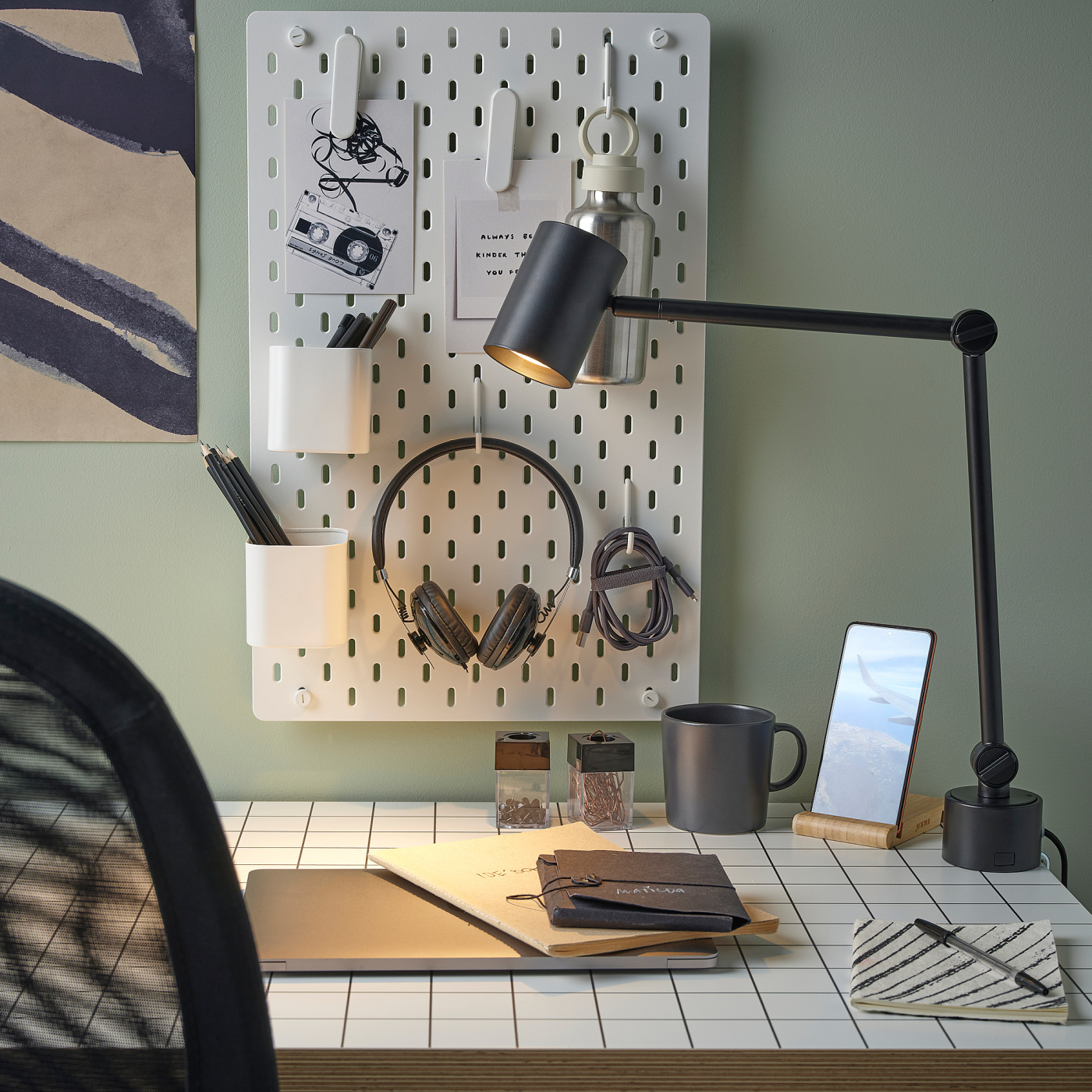 NYMÅNE work/wall lamp anthracite - IKEA