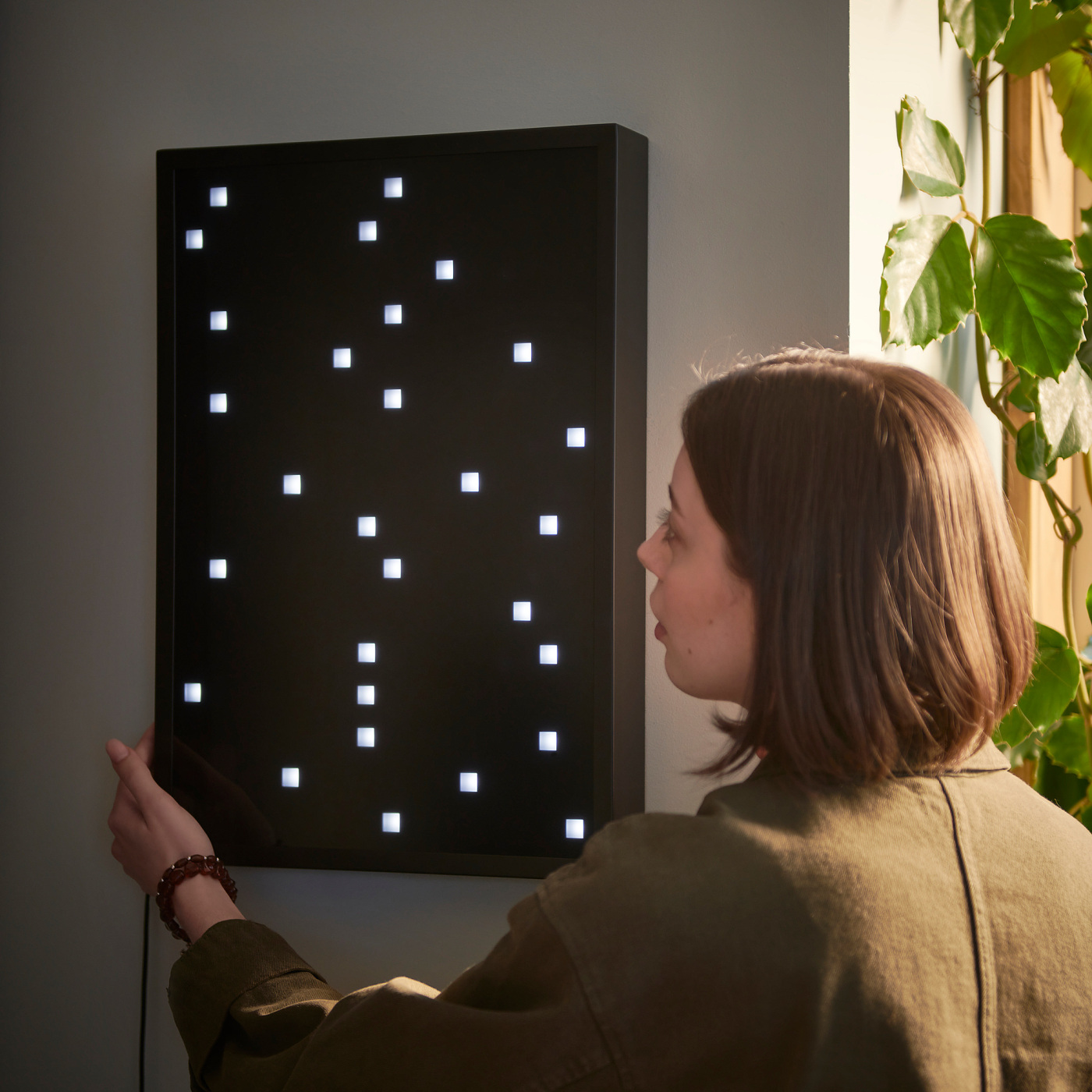 OBEGRÄNSAD LED wall lamp black - IKEA