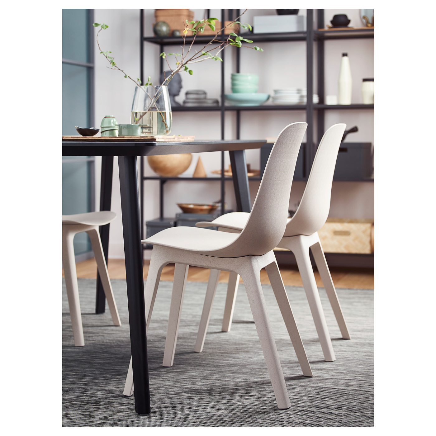 ODGER chair white/beige - IKEA