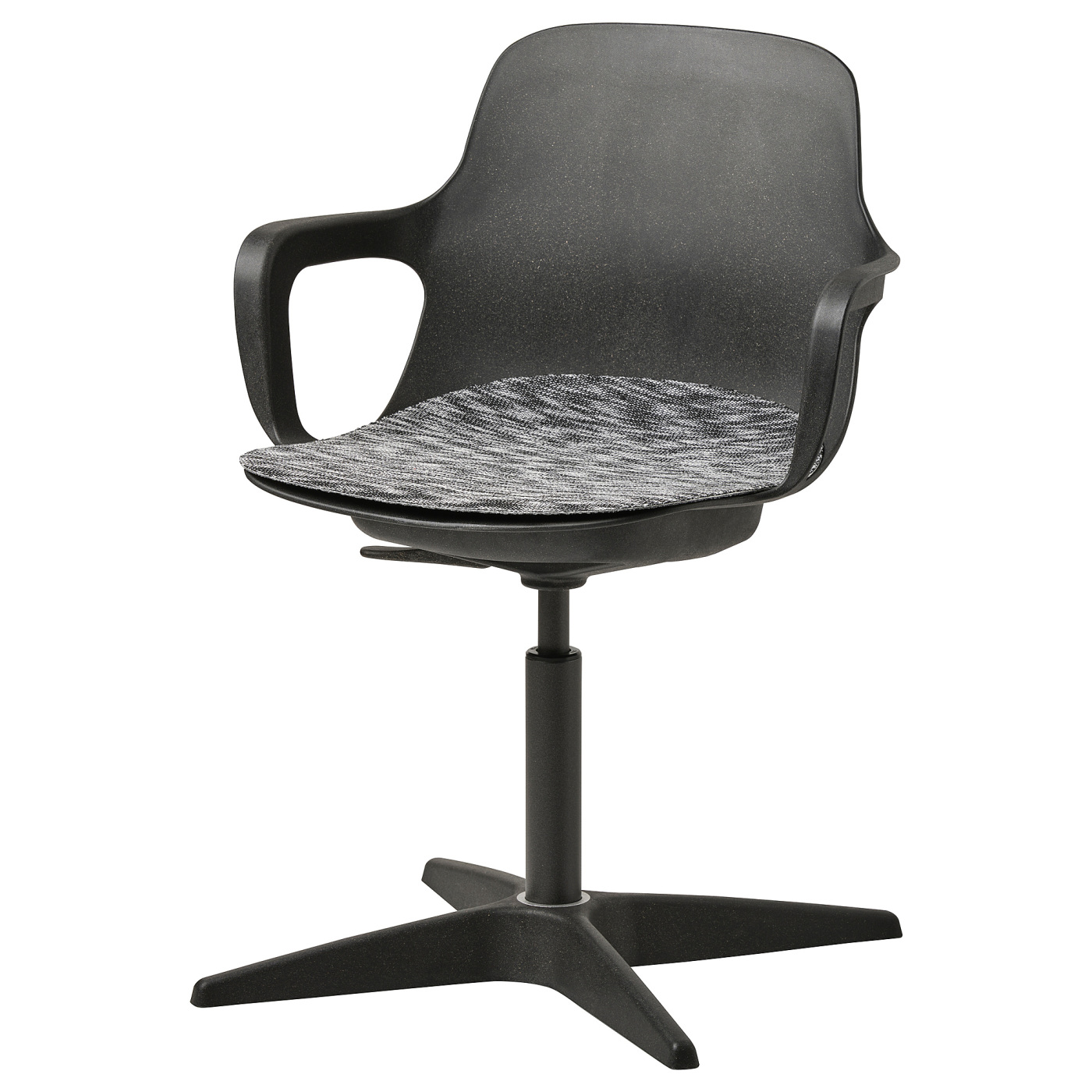 ODGER swivel chair + pad anthracite - IKEA