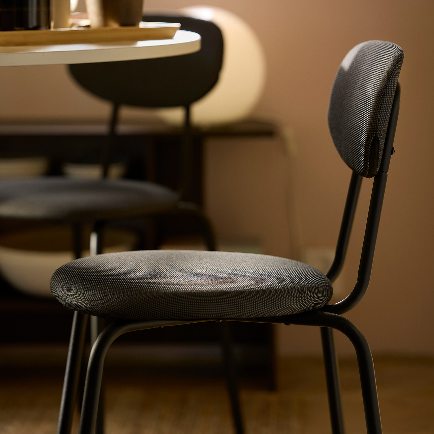新品 未開封 IKEA イケア OSTANO オスタノ 3脚 チェア セット ÖSTANÖ chair black Remmarn/dark grey - IKEA